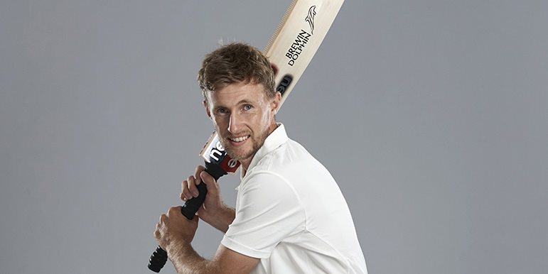 English Test Cricket Captain Joe Root goes in to bat for Brewin Dolphin